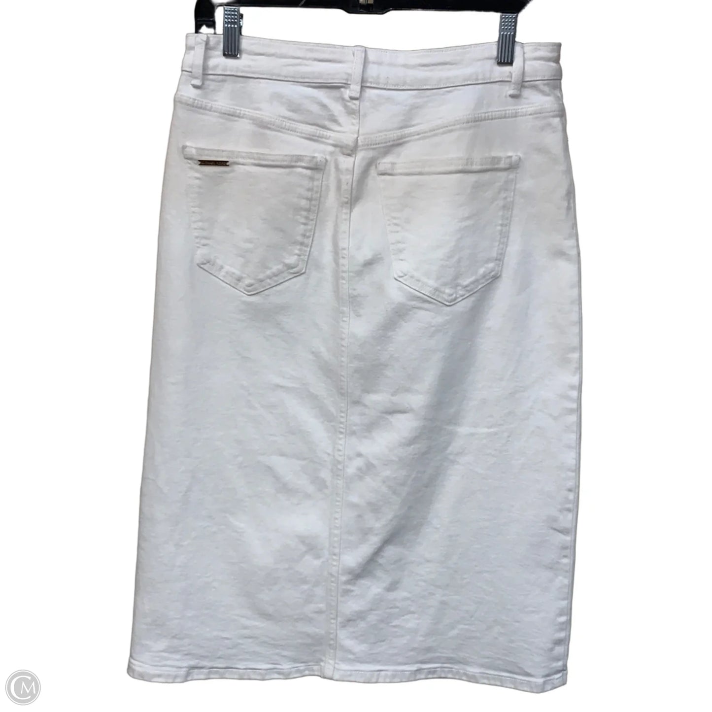 Skirt Maxi By Michael By Michael Kors In White Denim, Size: 8