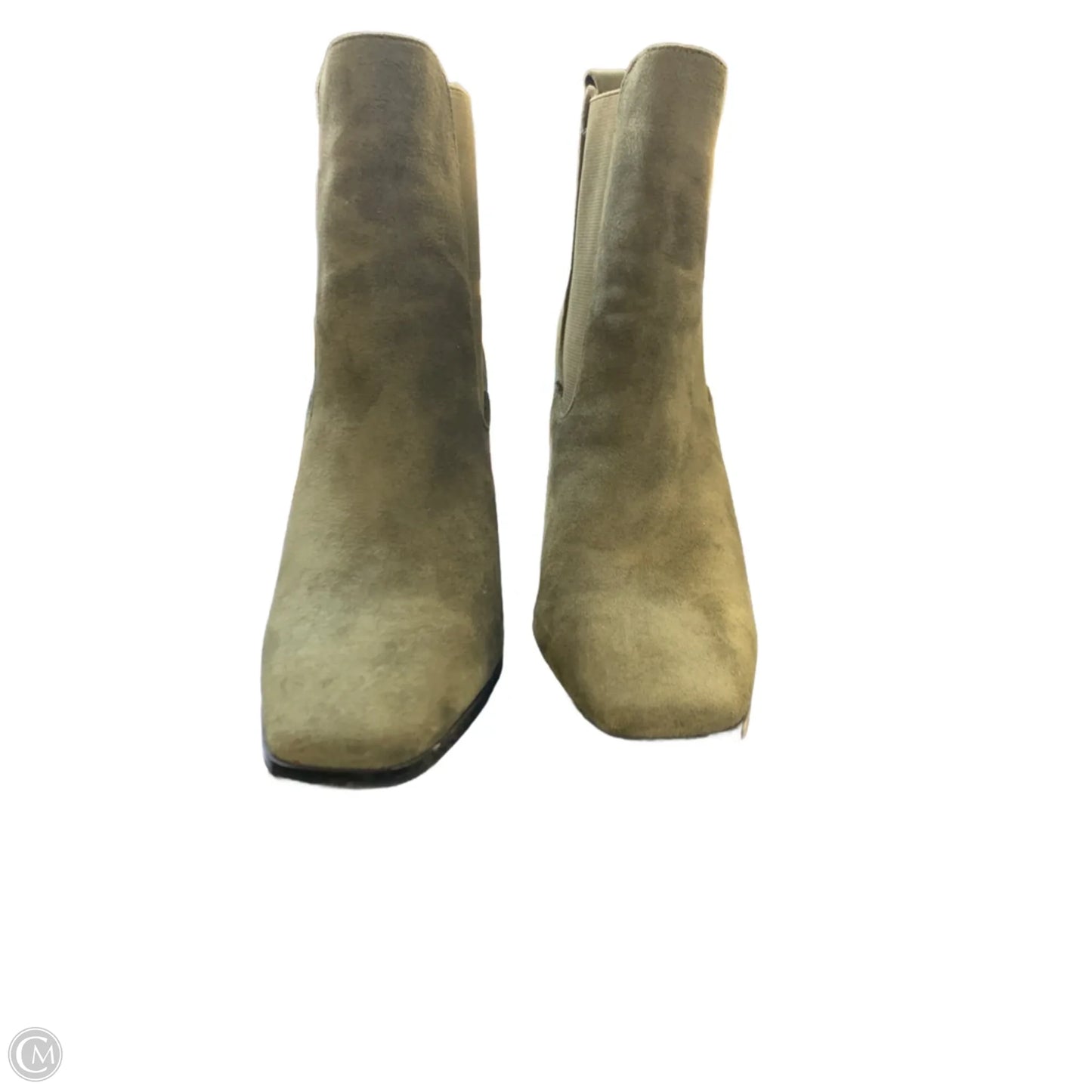 Boots Ankle Heels By Yoki In Green, Size: 9