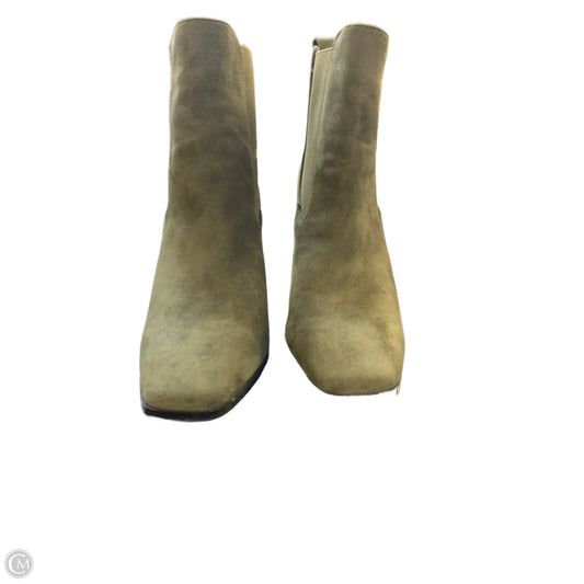 Boots Ankle Heels By Yoki In Green, Size: 9