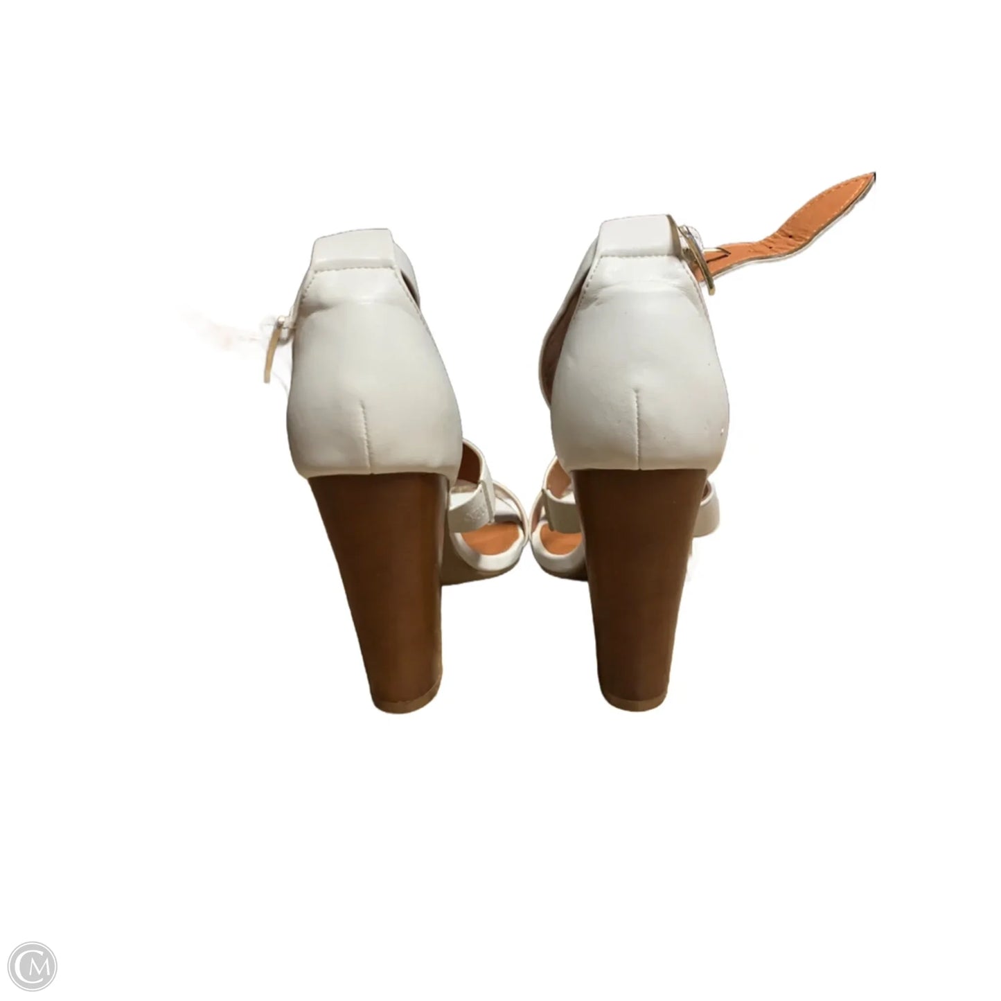 Sandals Heels Block By X2 In White, Size: 10