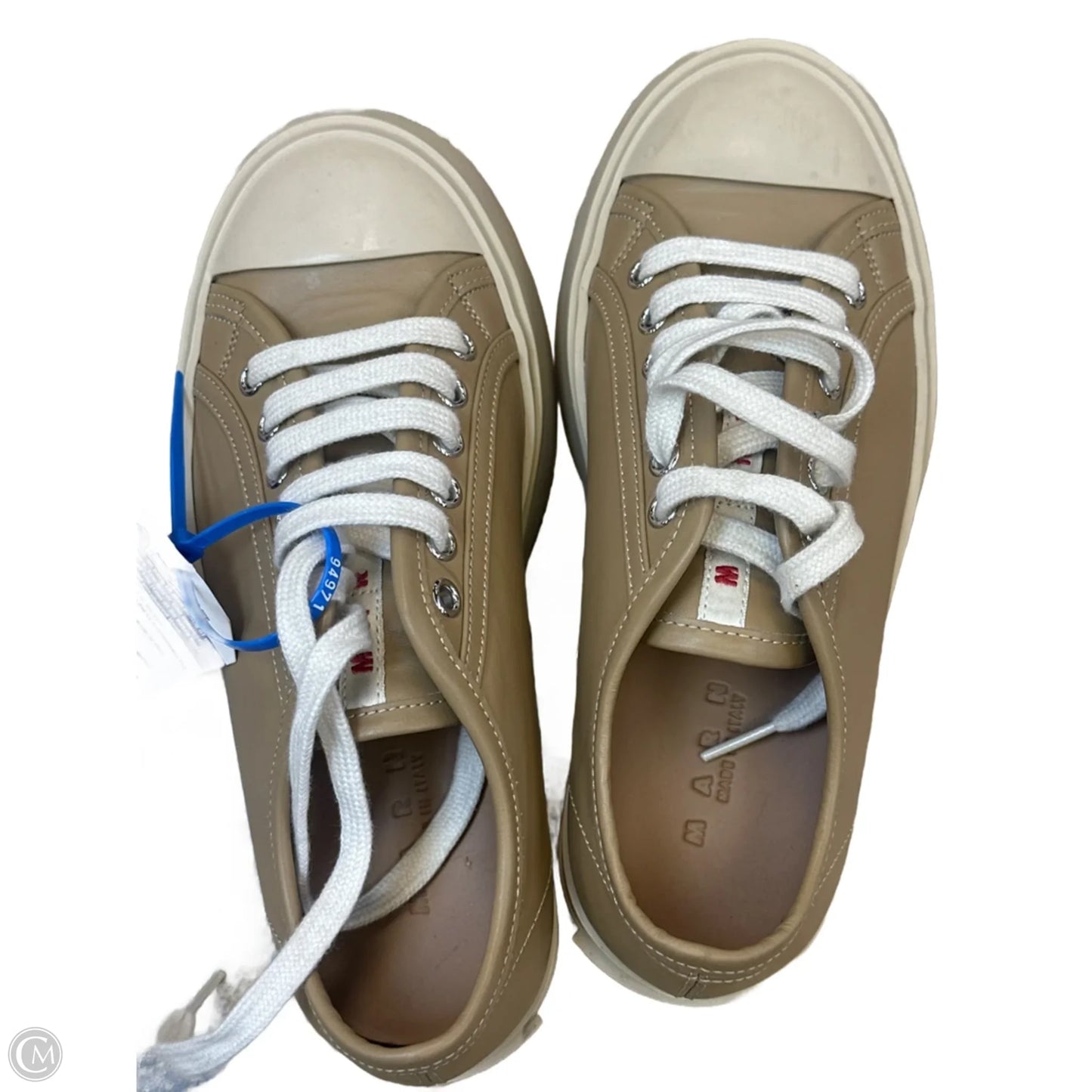 Shoes Designer By Marni In Tan & White, Size: 6