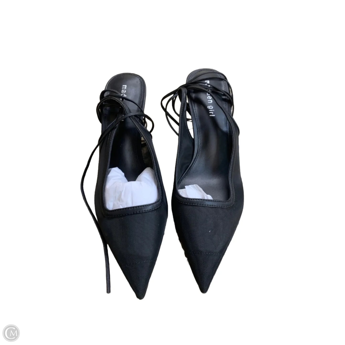 Sandals Heels Kitten By Madden Girl In Black, Size: 11