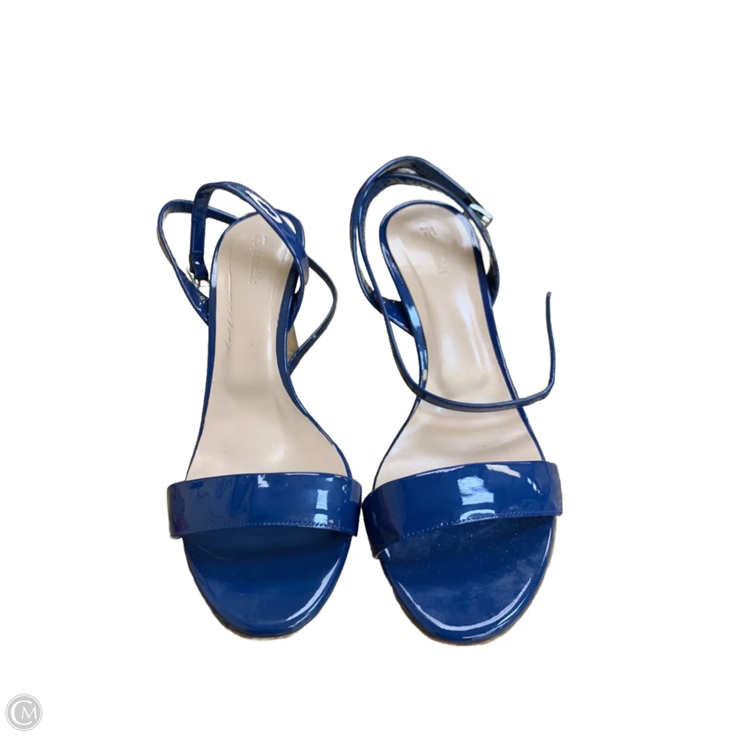 Sandals Designer By Facconnable In Blue, Size: 10