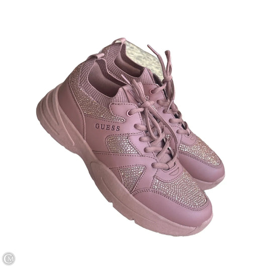 Shoes Athletic By Guess In Pink, Size: 9.5
