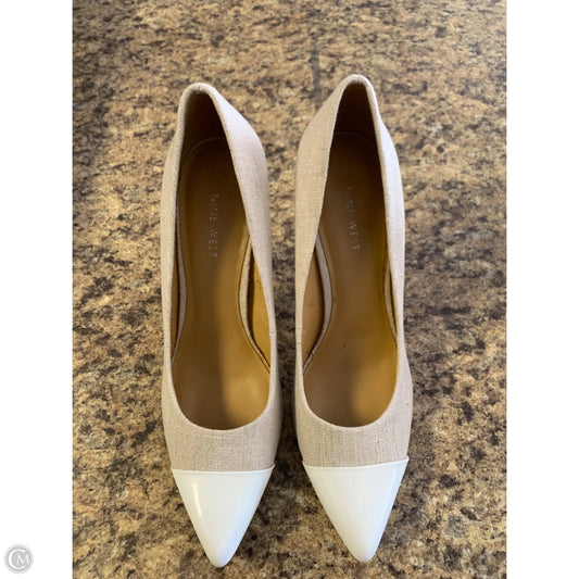 Shoes Heels Stiletto By Nine West In Tan & White, Size: 10