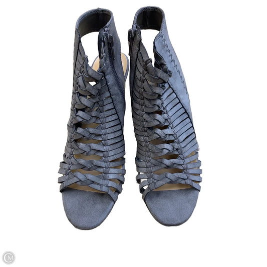 Sandals Heels Block By Dollhouse In Grey, Size: 8