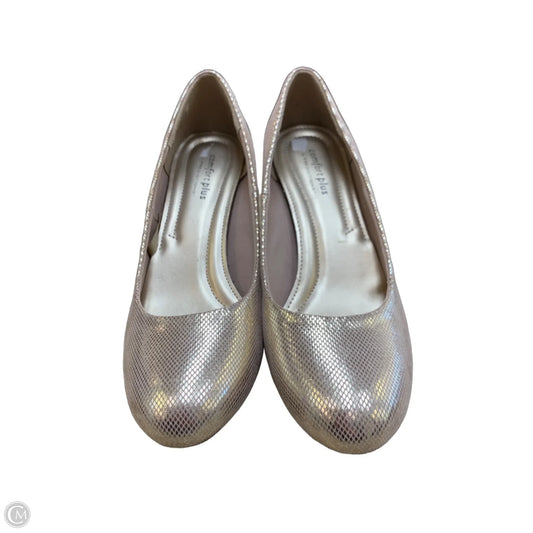 Shoes Heels Kitten By Predictions In Gold, Size: 8