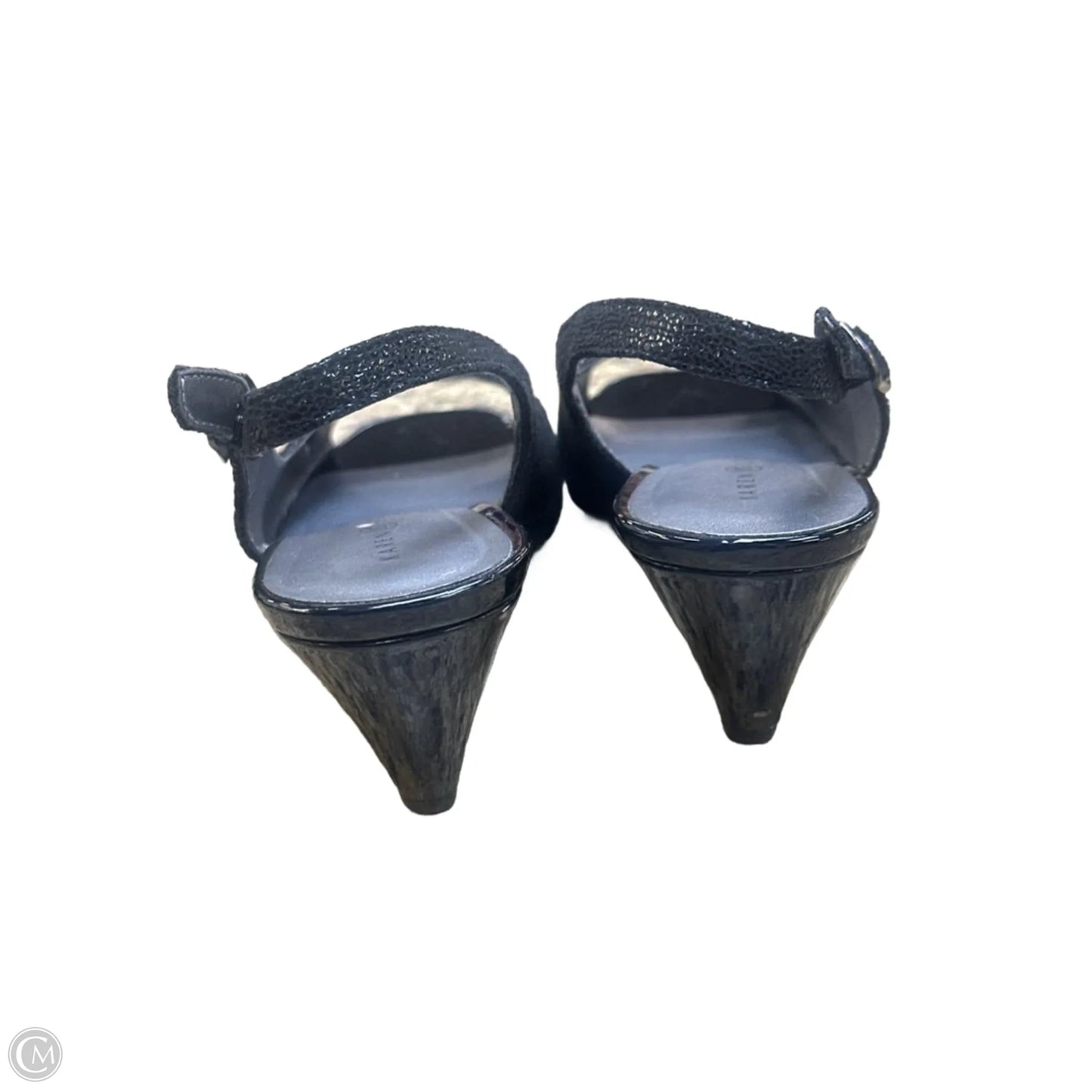 Sandals Heels Kitten By Karen Scott In Black, Size: 8