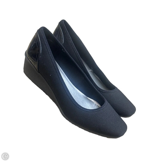Shoes Heels Wedge By Anne Klein In Black, Size: 7