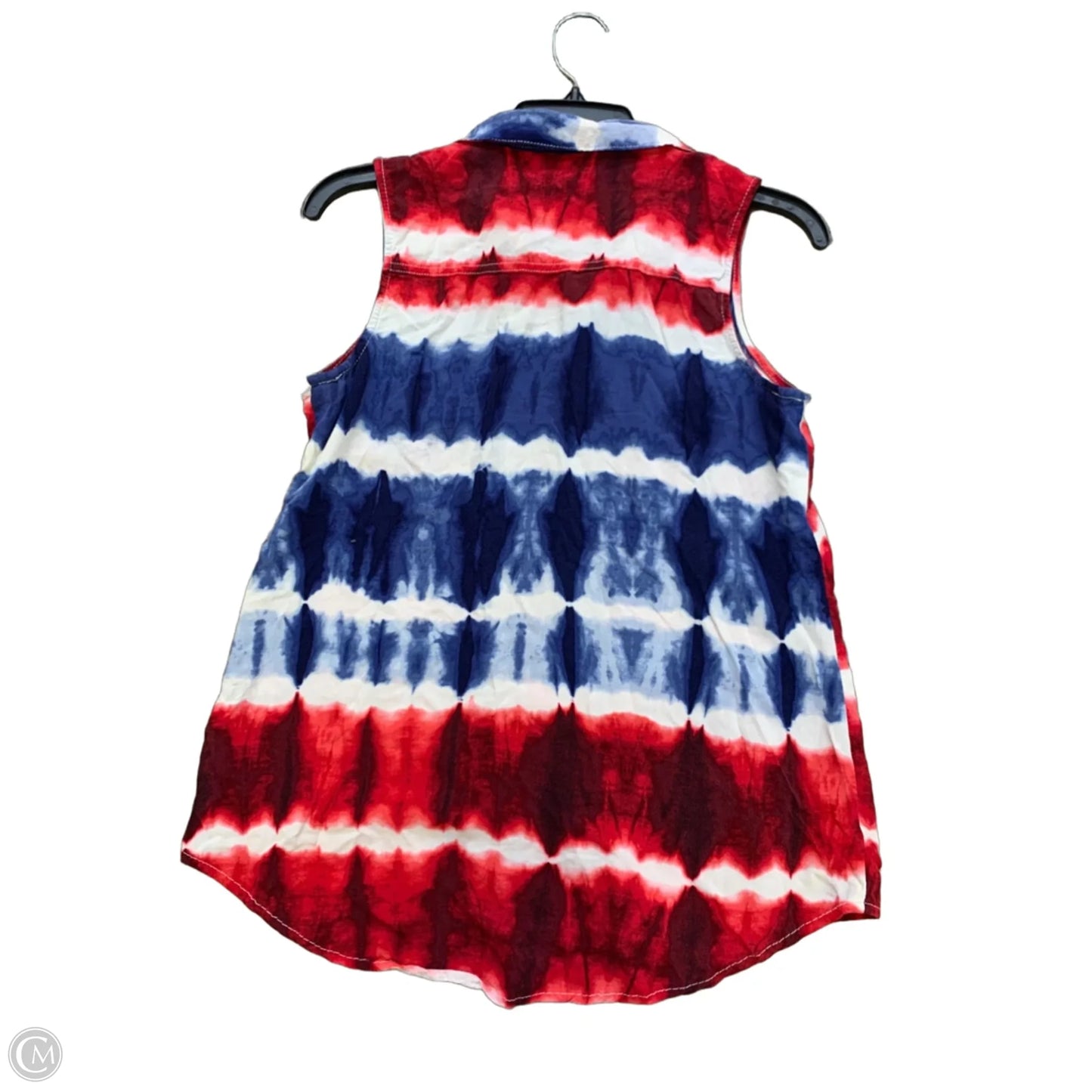 Top Sleeveless By Rock And Republic In Blue & Red & White, Size: M