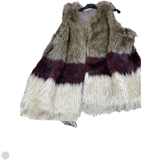 Vest Faux Fur & Sherpa By Say What In Multi-colored, Size: 3x