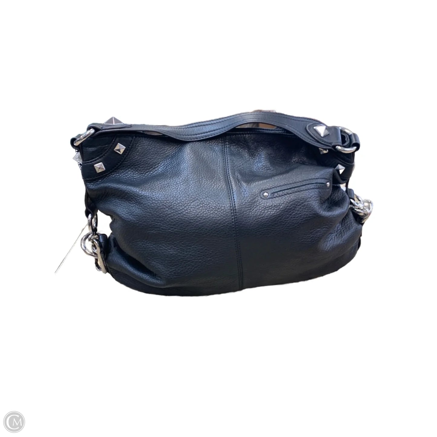 Handbag Leather By Makowsky, Size: Large