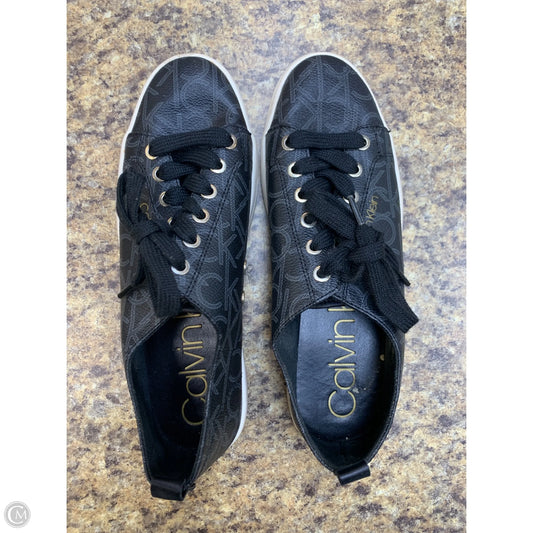 Shoes Athletic By Calvin Klein In Black & White, Size: 8