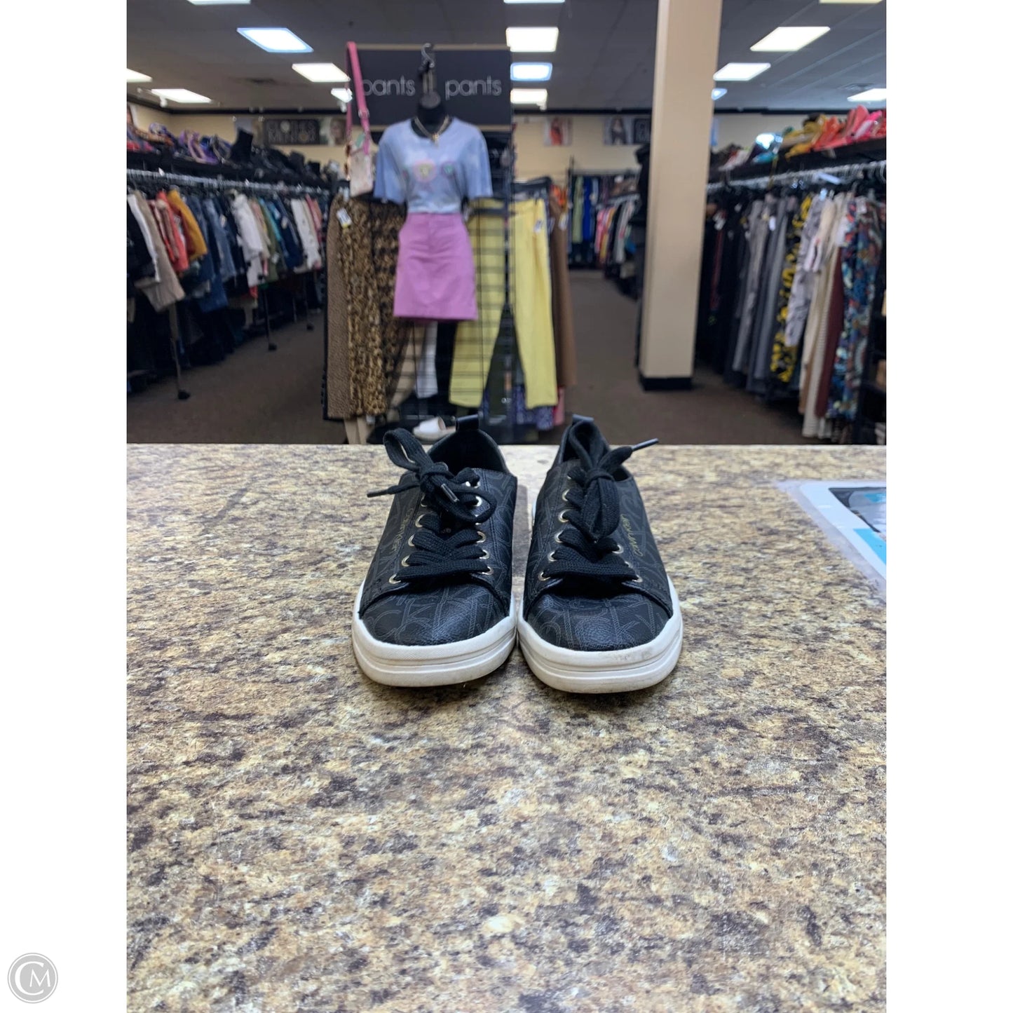 Shoes Athletic By Calvin Klein In Black & White, Size: 8