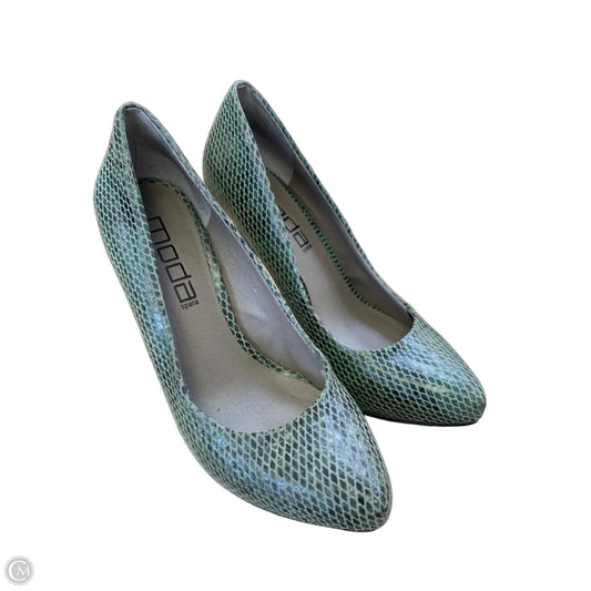 Shoes Heels Stiletto By Cmf In Green, Size: 5