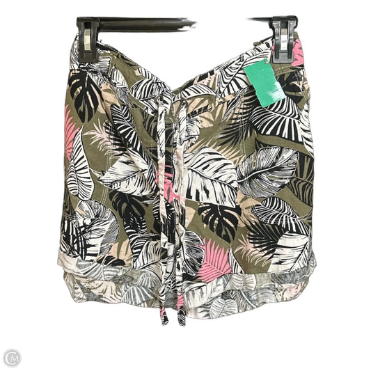 Shorts By Per Se In Tropical Print, Size: Xl
