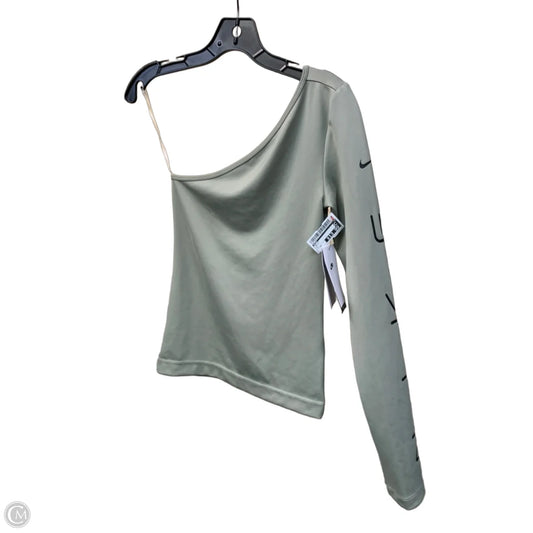 Top Long Sleeve By Nike In Green, Size: Xs