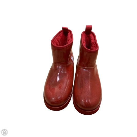 Boots Designer By Ugg In Red, Size: 9