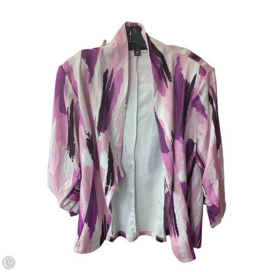 Blazer By Cmf In Purple & White, Size: 3x