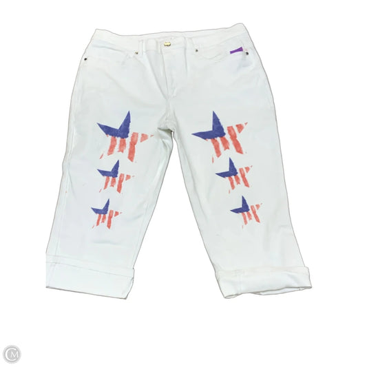 Capris By Venus In White, Size: 14