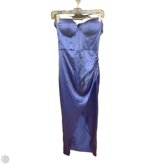 Dress Party Long By Fashion Nova In Blue, Size: S
