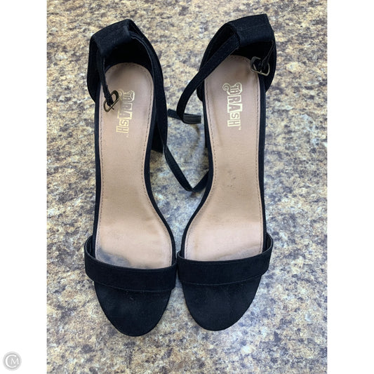 Sandals Heels Block By Brash In Black, Size: 12