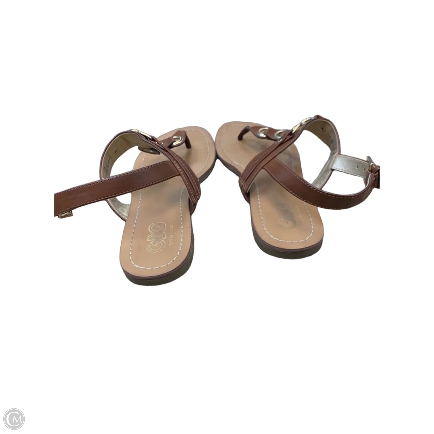 Sandals Flats By Guess In Brown, Size: 7