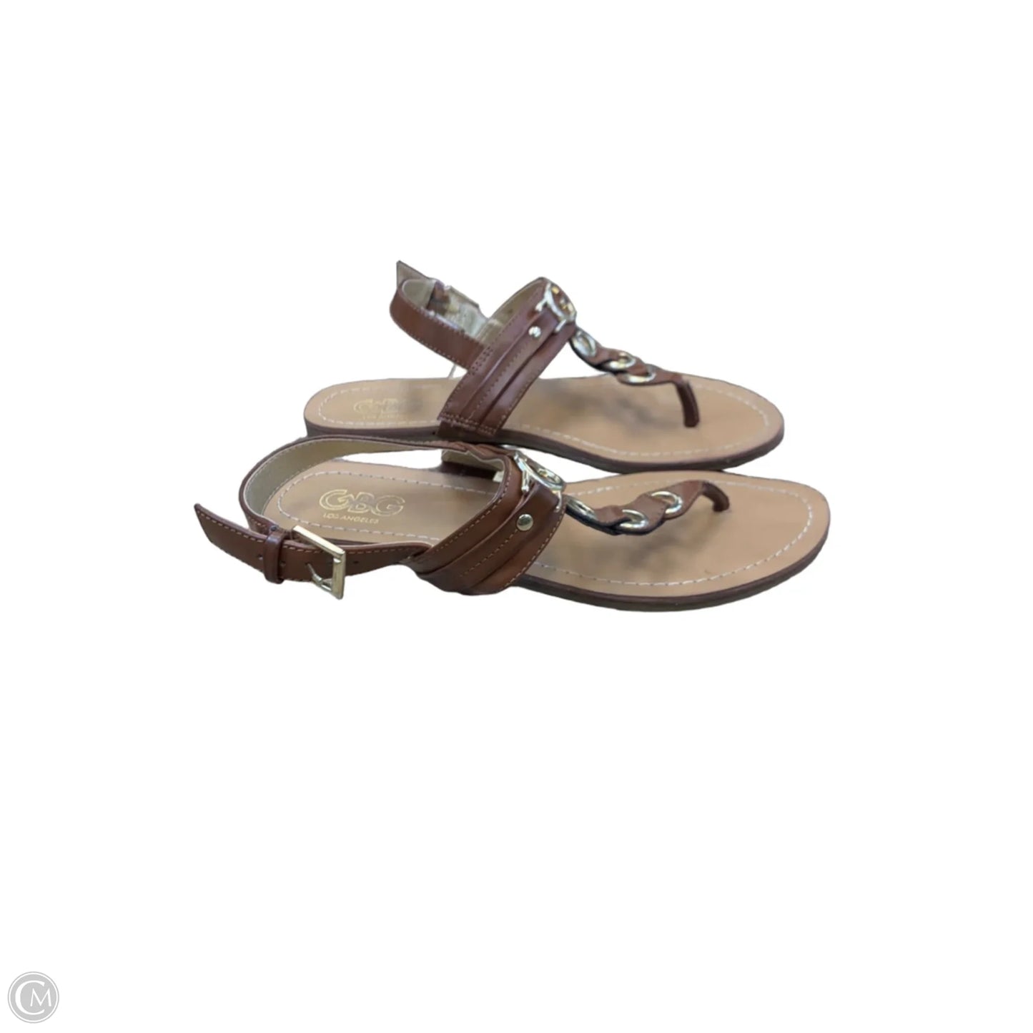 Sandals Flats By Guess In Brown, Size: 7