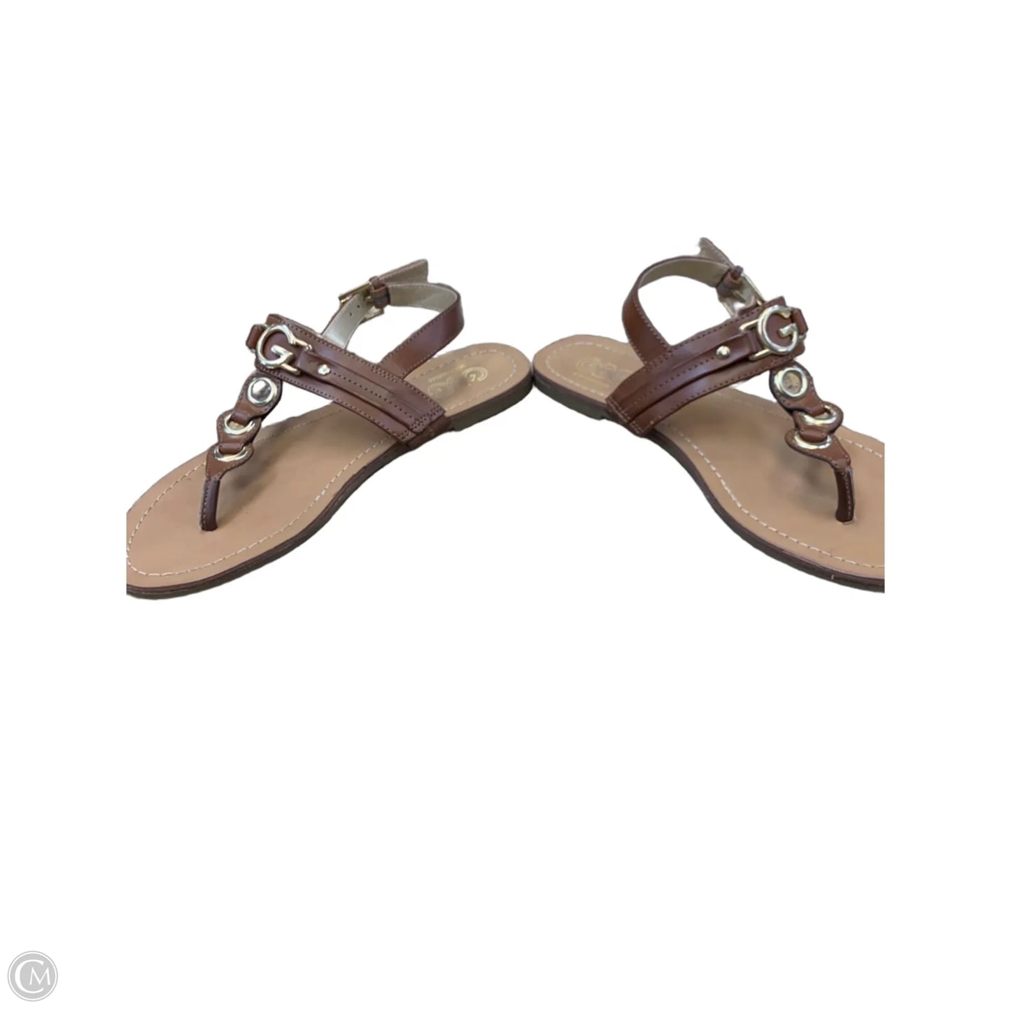 Sandals Flats By Guess In Brown, Size: 7