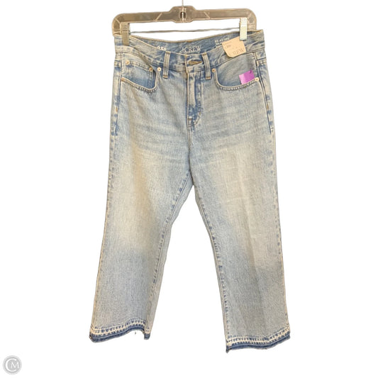 Jeans Straight By Banana Republic In Blue Denim, Size: 0p
