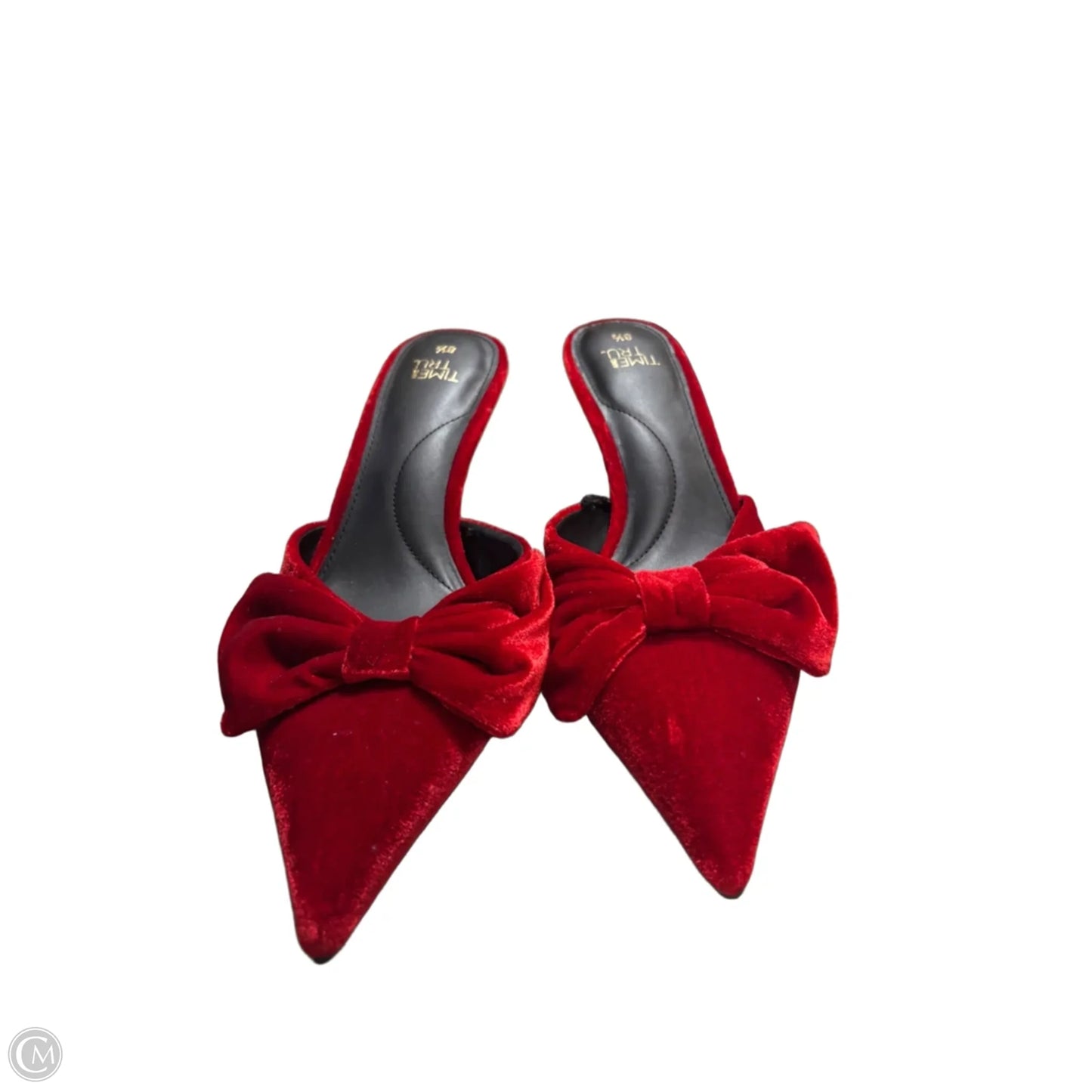 Shoes Heels Kitten By Time And Tru In Red, Size: 8.5