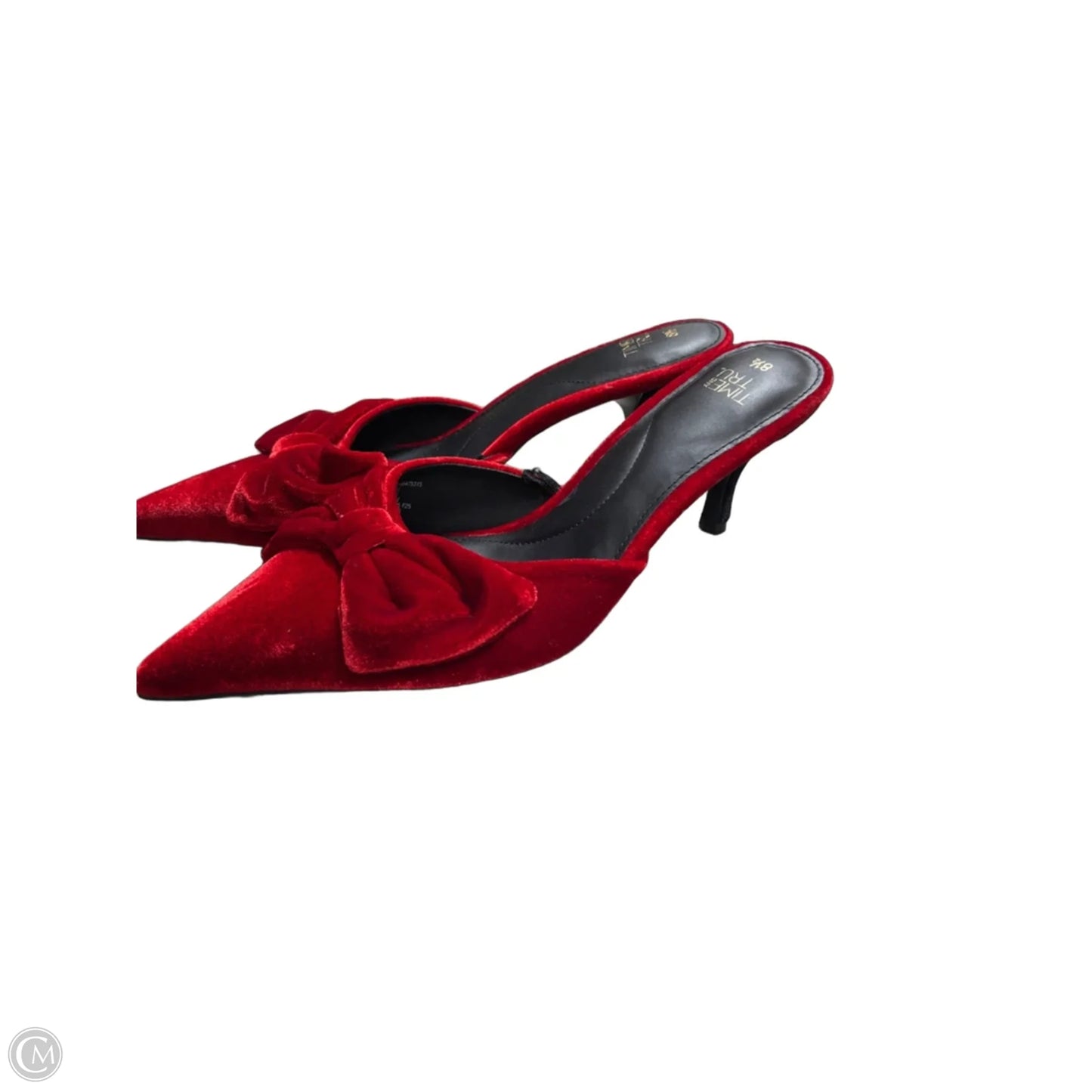 Shoes Heels Kitten By Time And Tru In Red, Size: 8.5