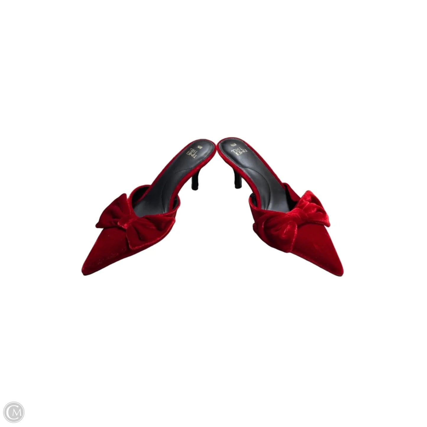 Shoes Heels Kitten By Time And Tru In Red, Size: 8.5
