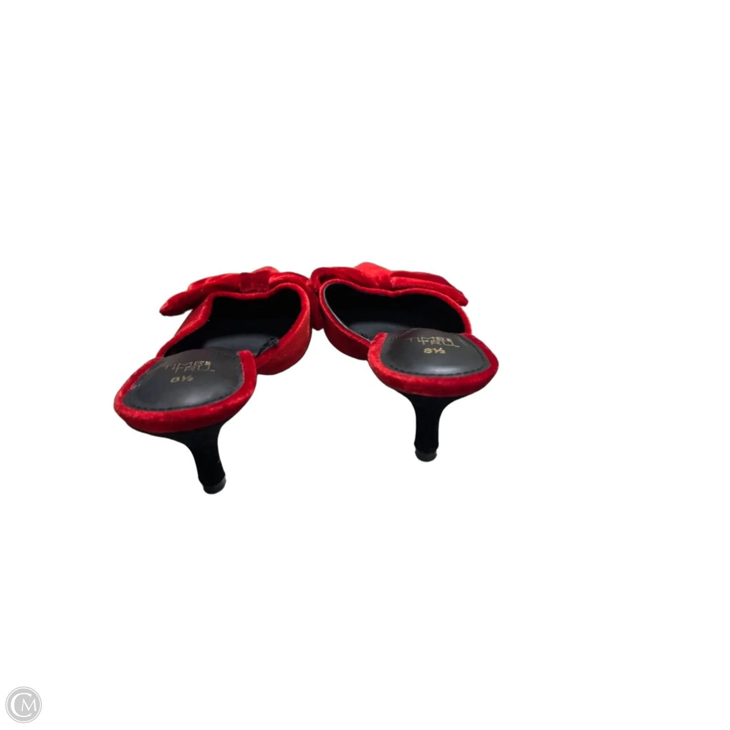 Shoes Heels Kitten By Time And Tru In Red, Size: 8.5