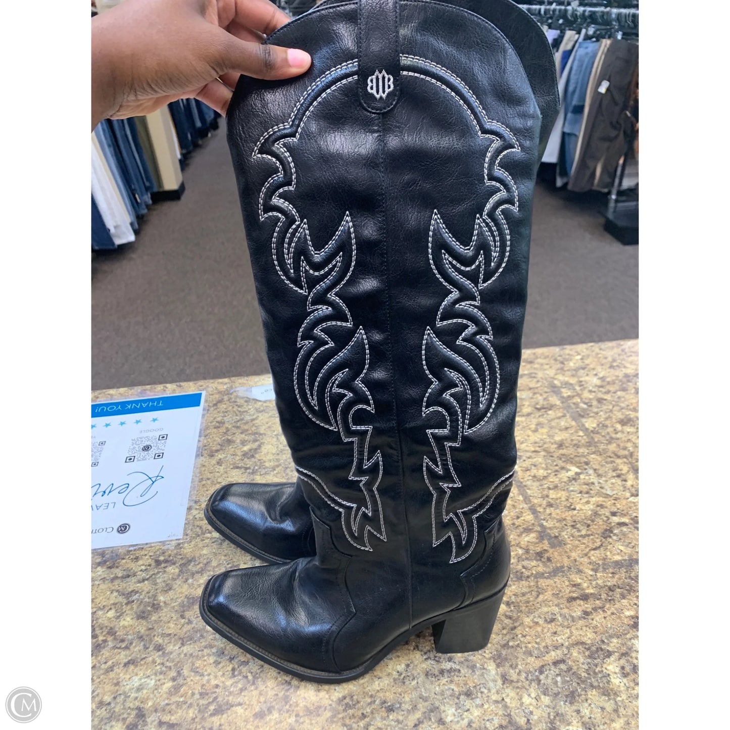 Boots Western By Clothes Mentor In Black, Size: 10