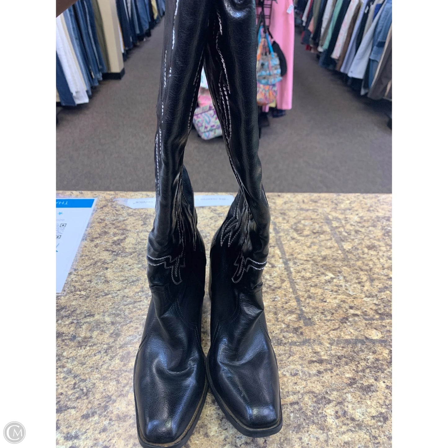 Boots Western By Clothes Mentor In Black, Size: 10