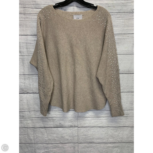 Sweater By Milano In Tan, Size: S