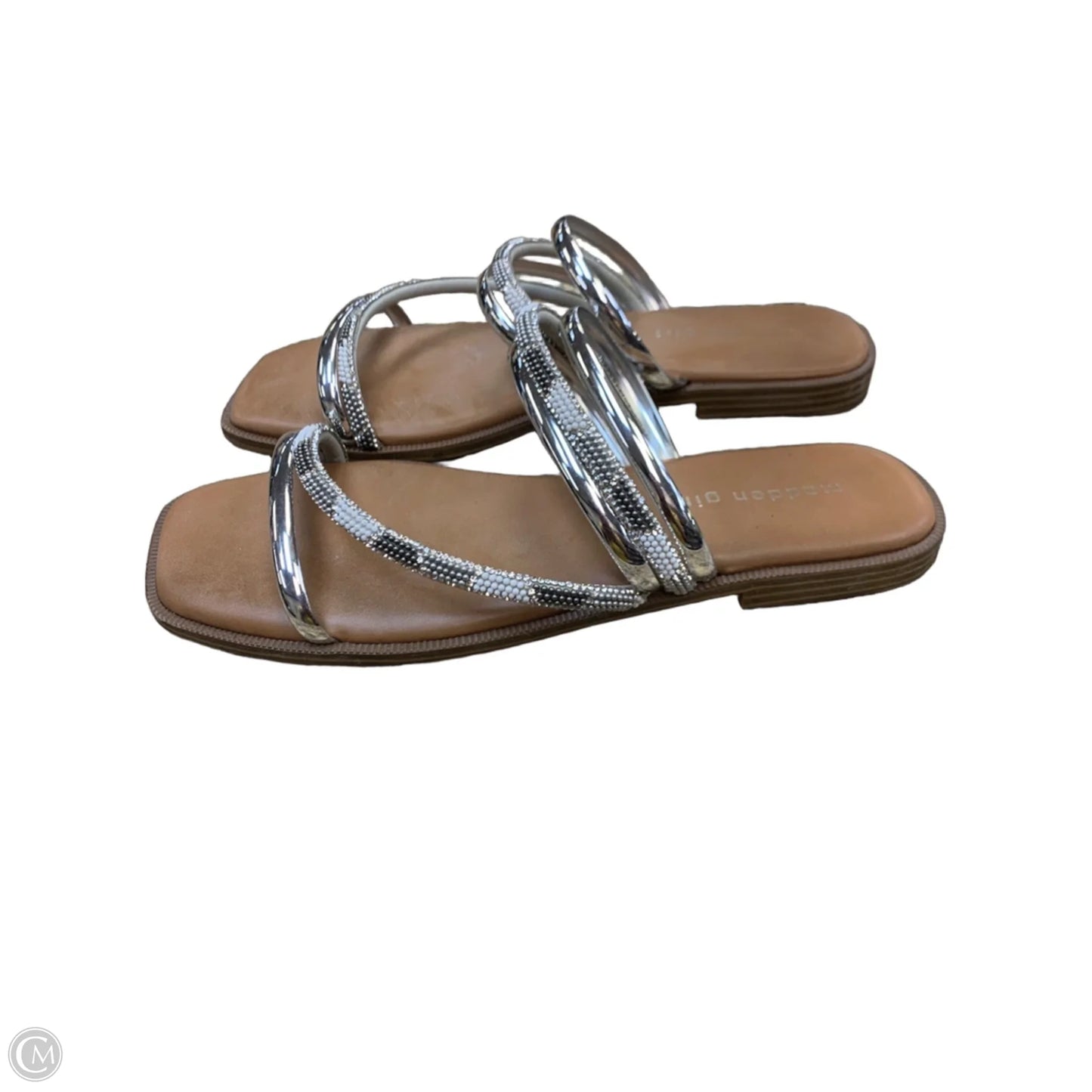 Sandals Flats By Madden Girl In Silver, Size: 8