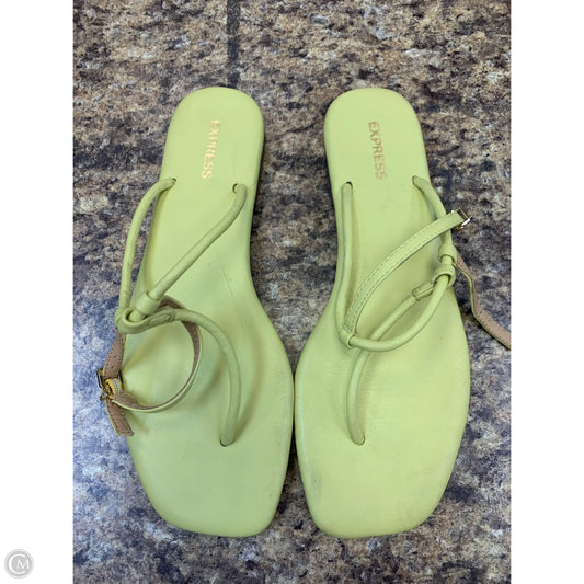 Sandals Flats By Express In Green, Size: 8