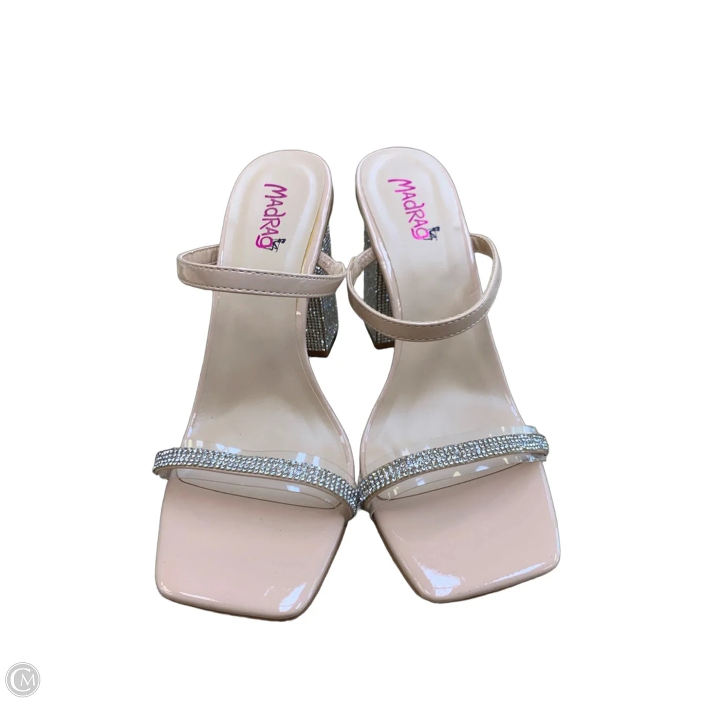Sandals Heels Block By Cmf In Beige, Size: 10