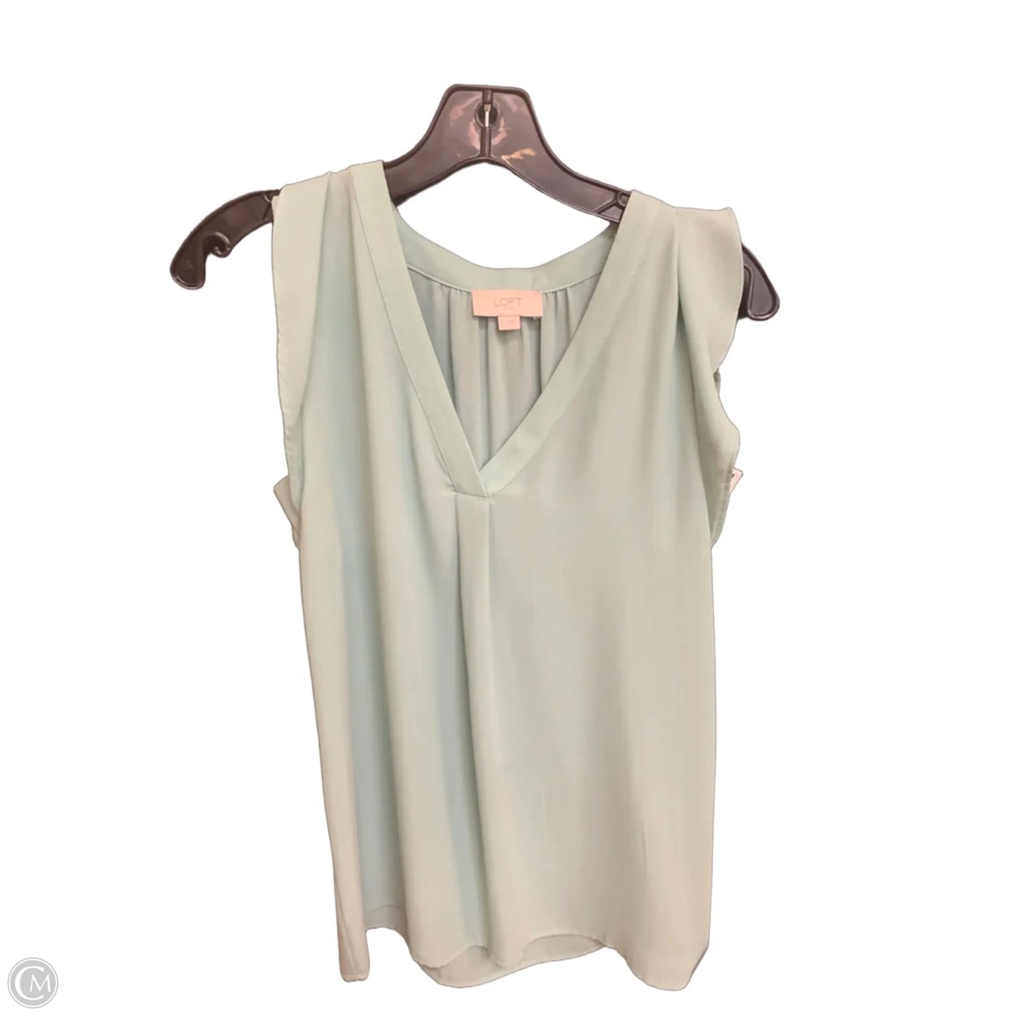 Top Short Sleeve By Loft In Teal, Size: Xs