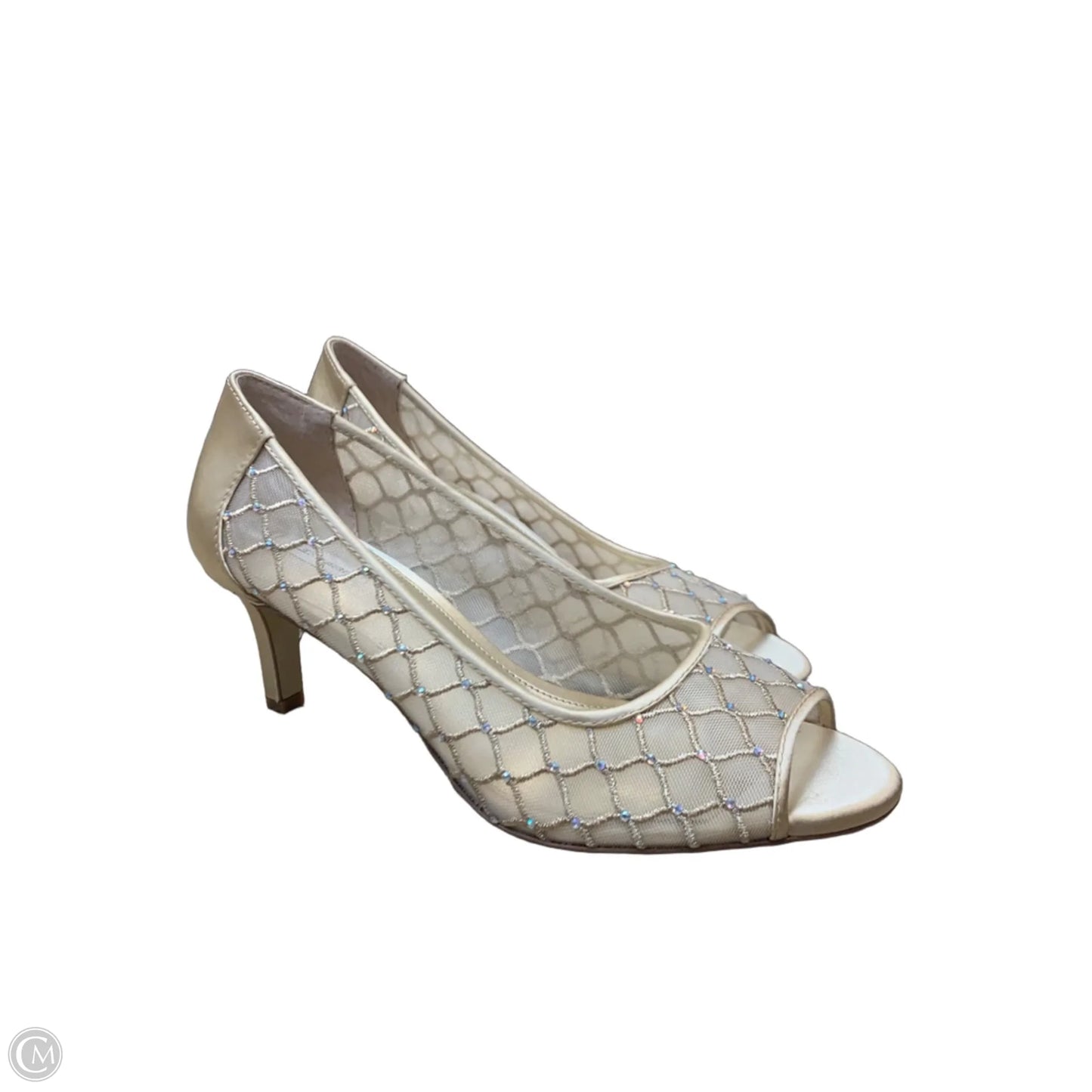 Sandals Heels Kitten By Alex Marie In Gold, Size: 10