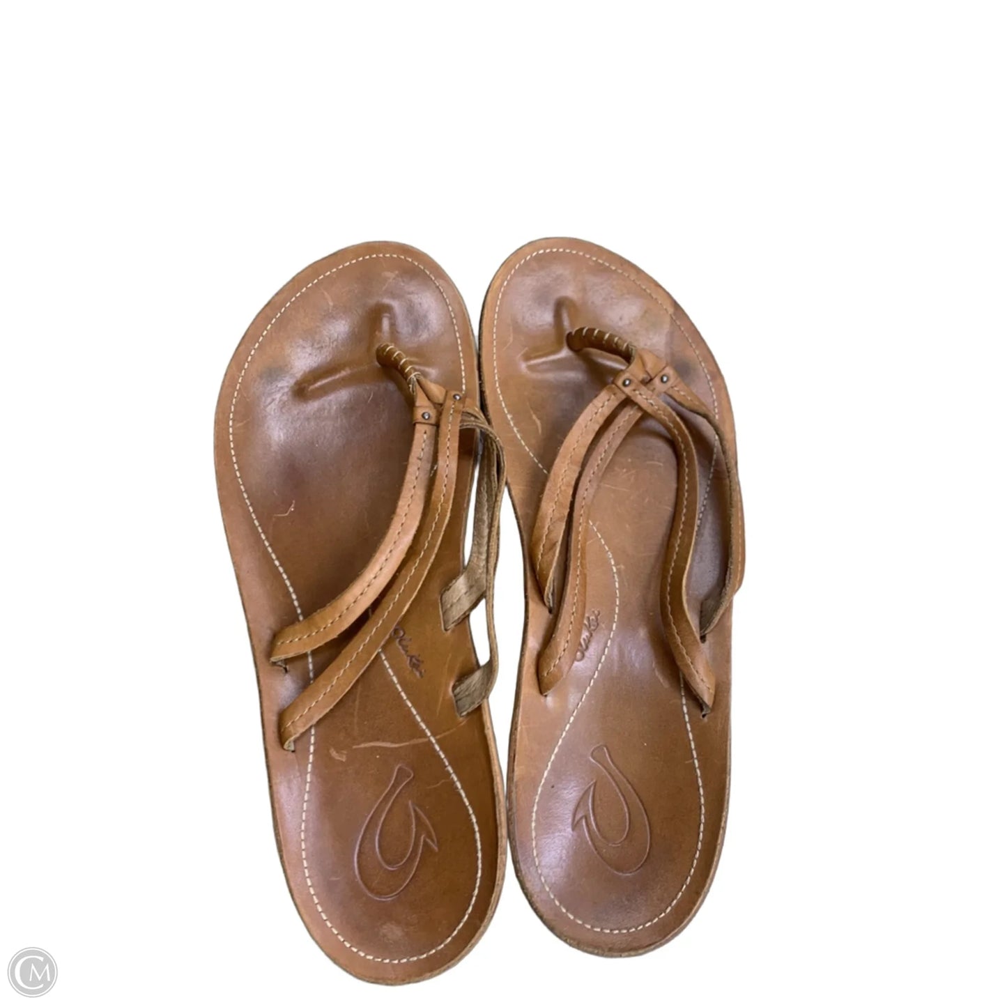 Sandals Flip Flops By Olukai In Tan, Size: 8.5