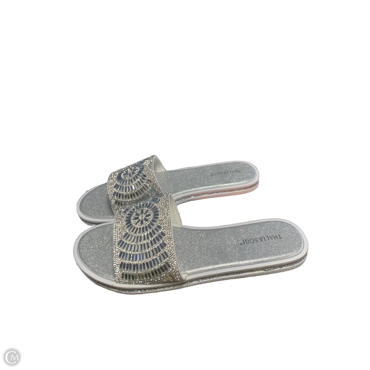 Sandals Flats By Thalia Sodi In Silver, Size: 11