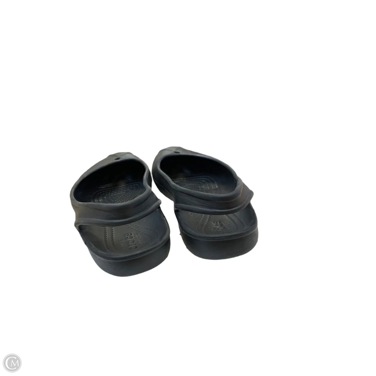 Shoes Flats By Crocs In Black, Size: 8