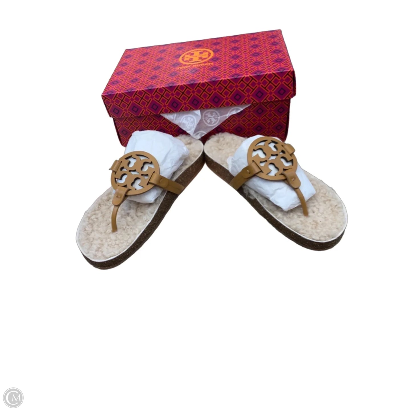Sandals Designer By Tory Burch In Tan, Size: 9