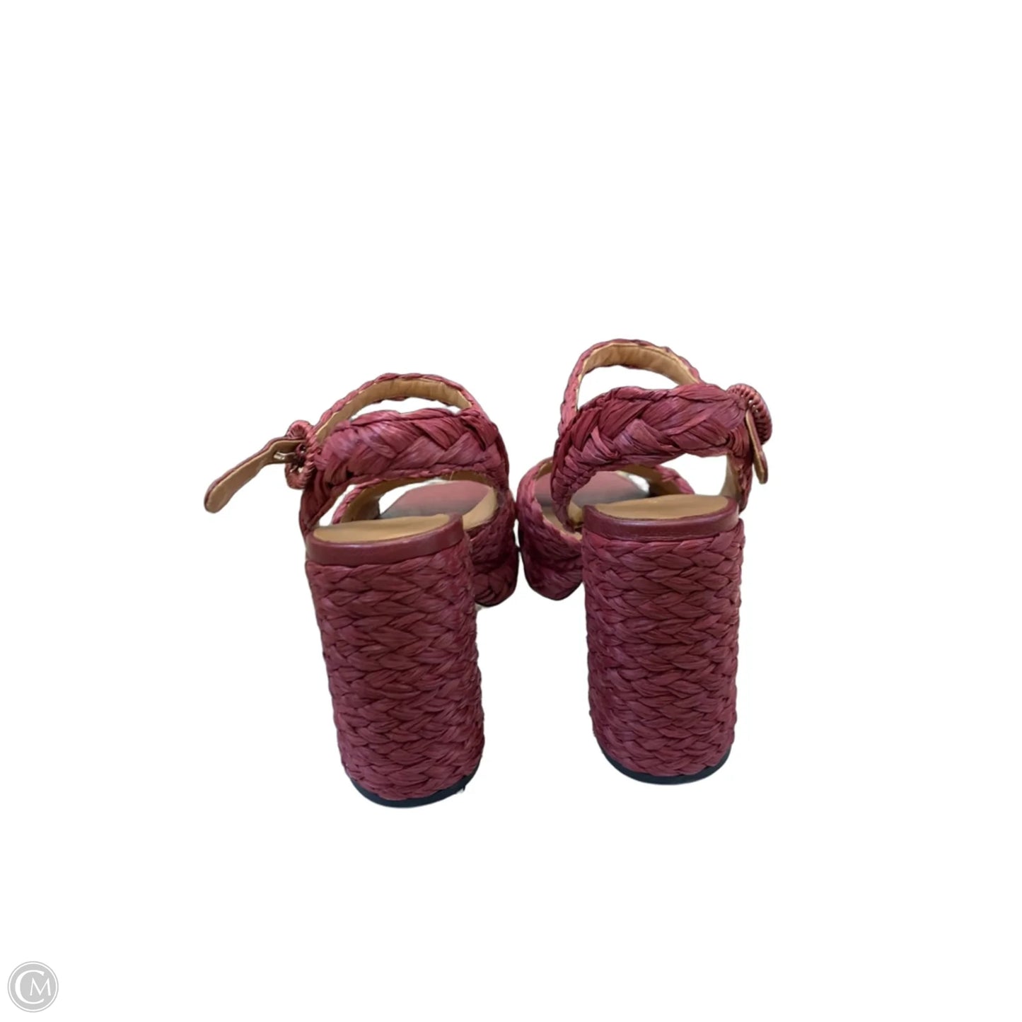 Sandals Designer By Kate Spade In Maroon, Size: 8