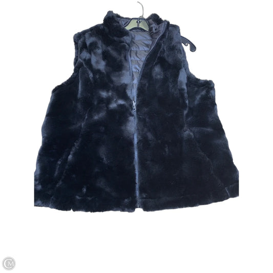 Vest Faux Fur & Sherpa By Nicole Michelle In Black, Size: L