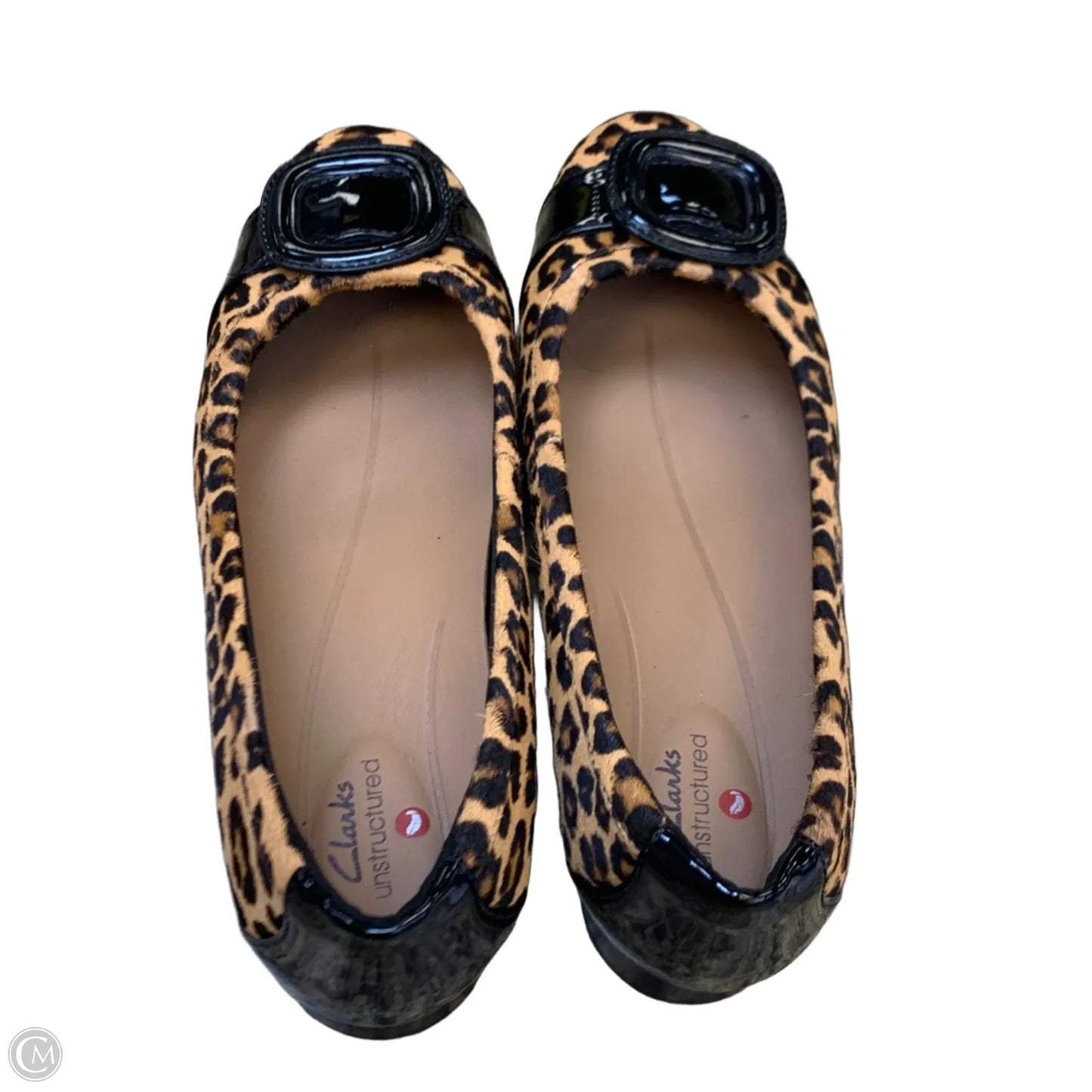 Shoes Flats By Clarks In Animal Print, Size: 7.5