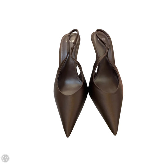 Shoes Heels Stiletto By Mng In Brown, Size: 9